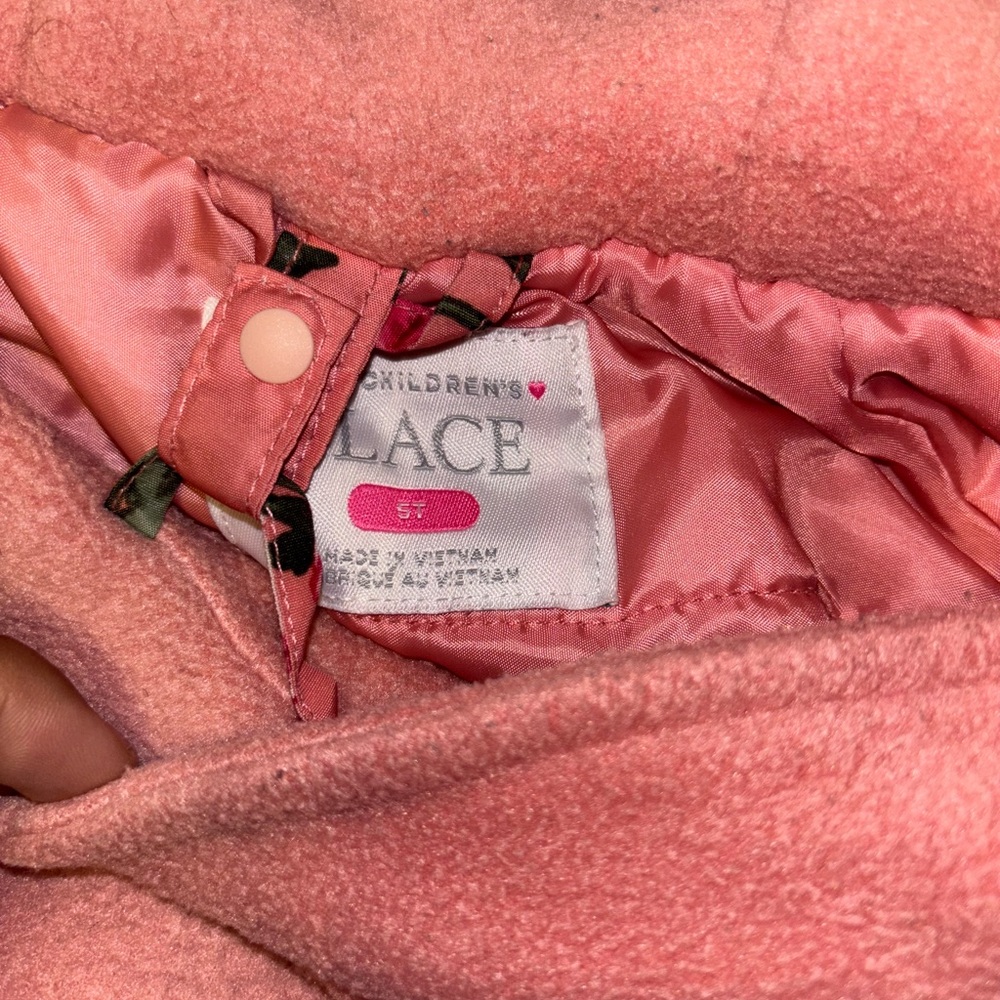 The Childrens Place 3 in 1 Floral Pink Kids Jacket - Picture 5 of 5